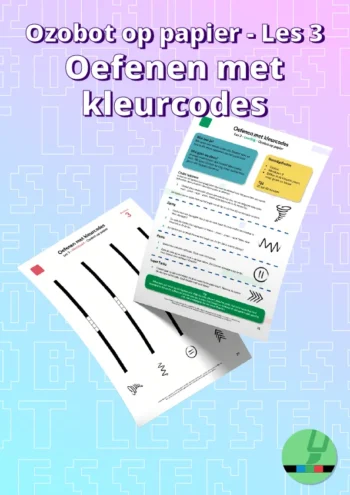 Les 3: Oefenen met kleurcodes - Ozobot op papier