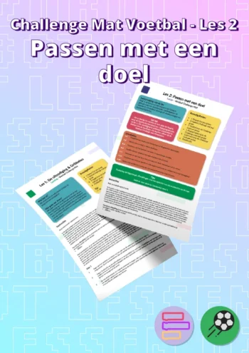 Les 2: Passen met een doel - Challenge Mat Voetbal