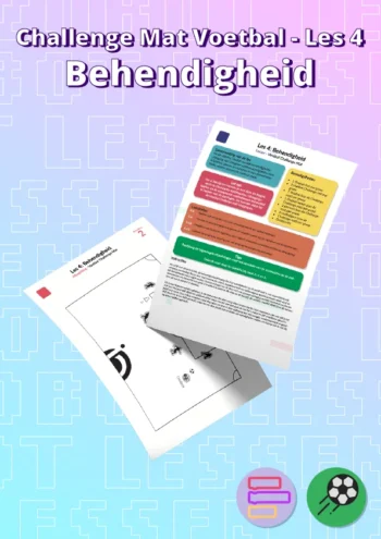 Les 4: Behendigheid - Challenge Mat Voetbal